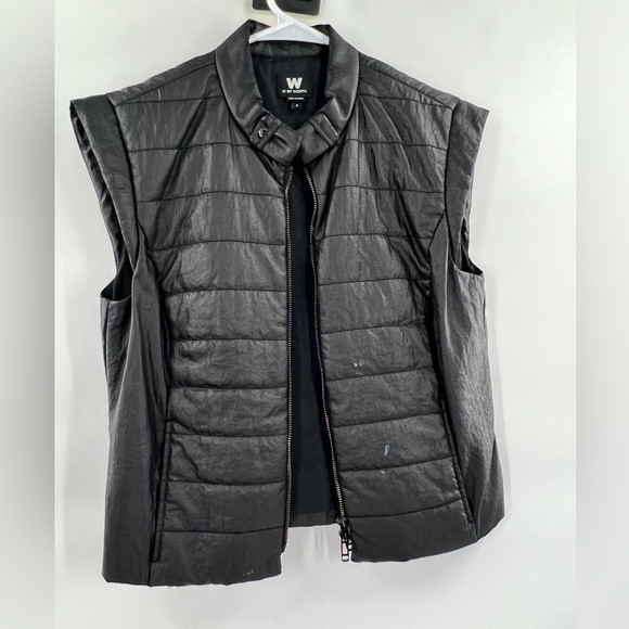 W by Worth black puffer vest jacket size 6 - Picture 7 of 10